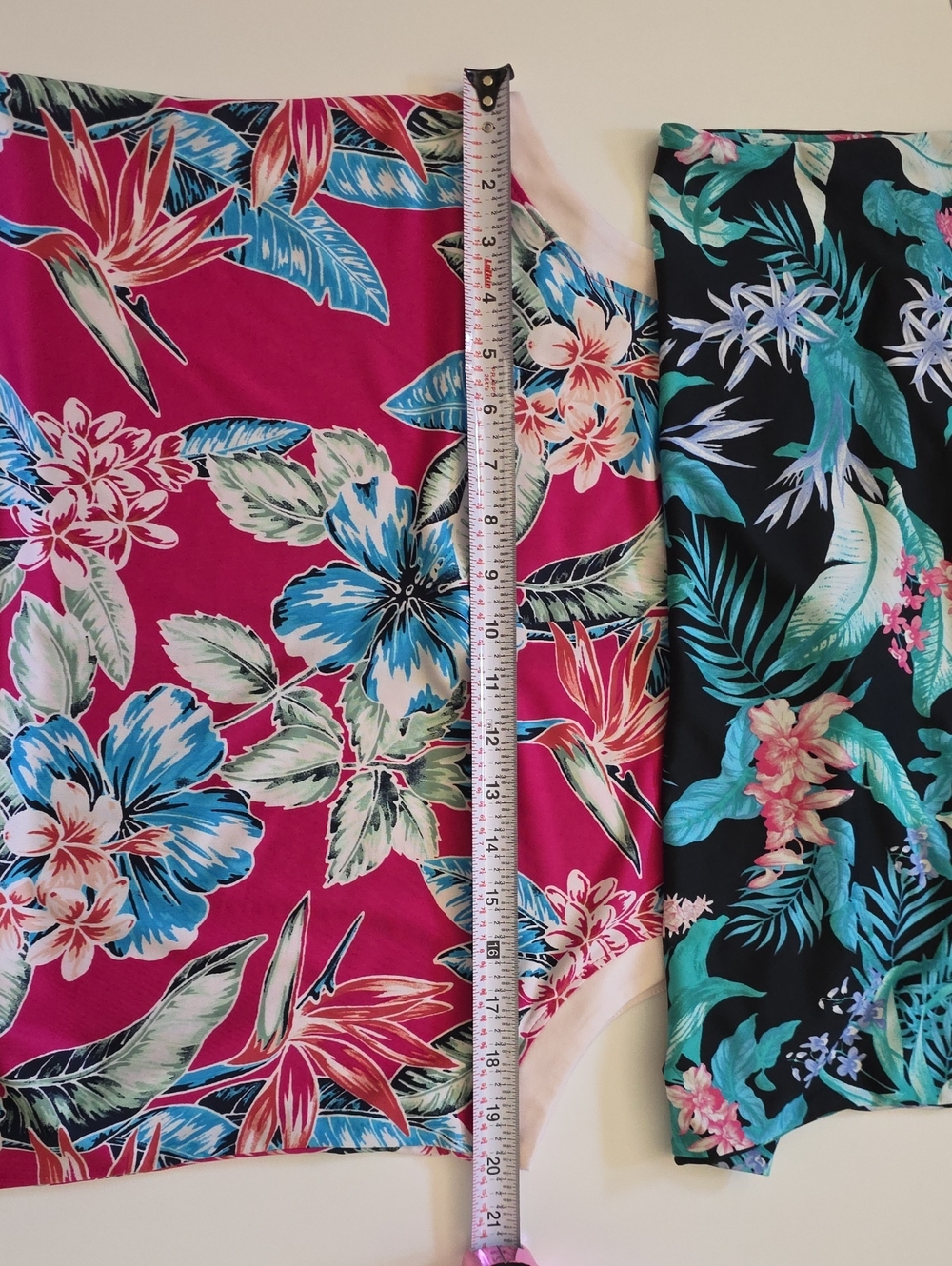 (2) Tommy Bahama Floral Sleeveless Tank Tops - Hot Pink & Black - Picture 7 of 8